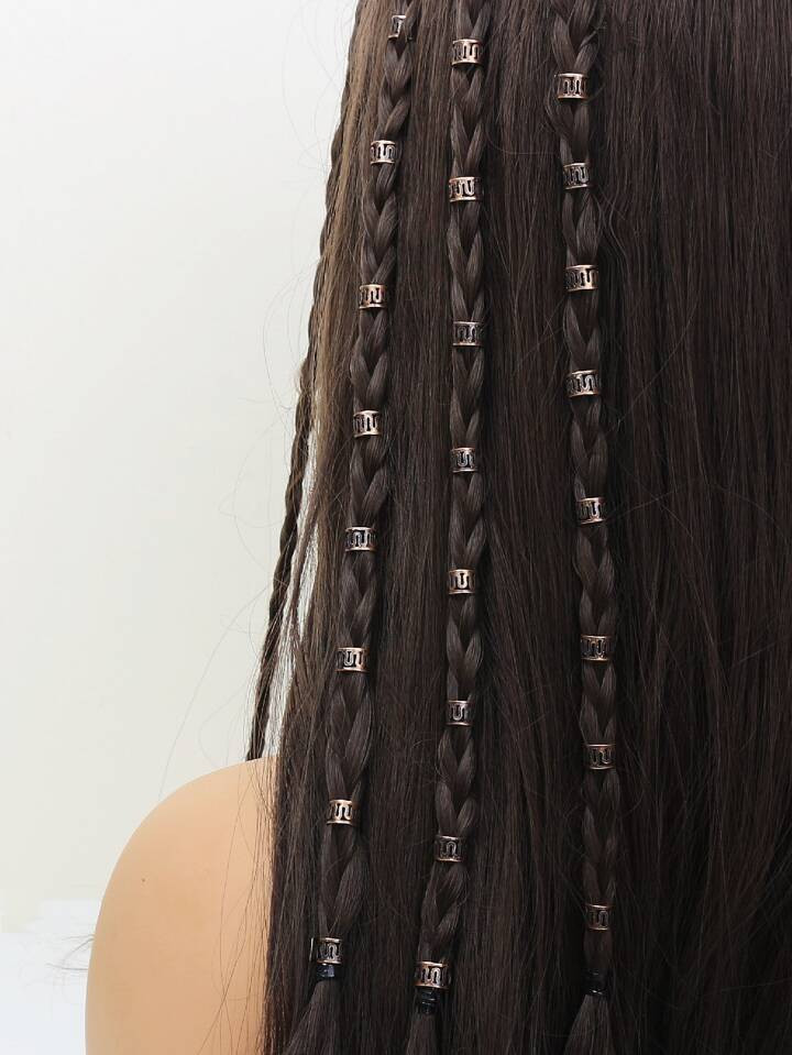 40pcs Hollow Out Hair Ring | SHEIN