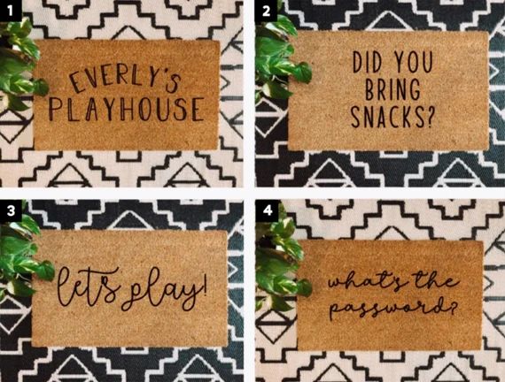 Mini Playhouse Doormat  Kid's Doormat  Personalized Name | Etsy | Etsy (US)