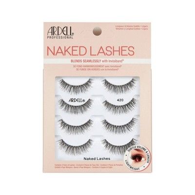 Ardell Naked 420 False Eyelashes - Black - 4pr | Target