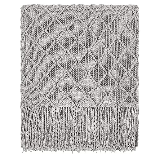 Soft Farmhouse Knit Throw Blanket with Tassels  | Amazon (US)
