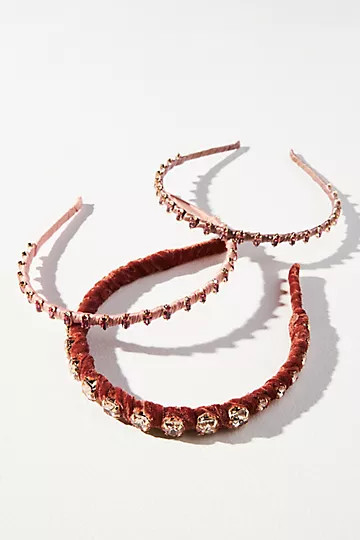 Set of Three Jeweled Headbands | Anthropologie (US)