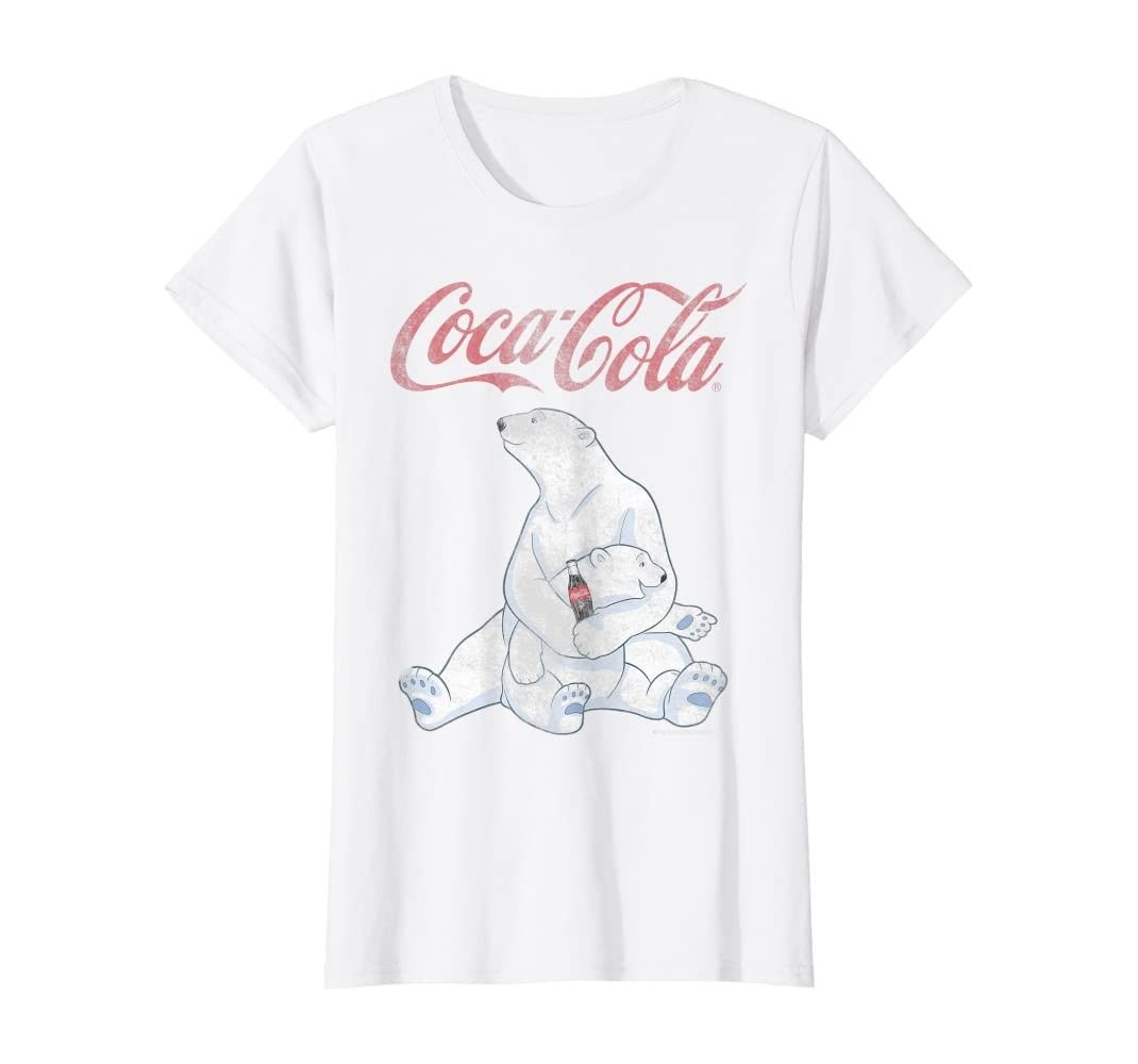Coca-Cola Vintage Faded Pair Of Polar Bears Graphic T-Shirt | Amazon (US)