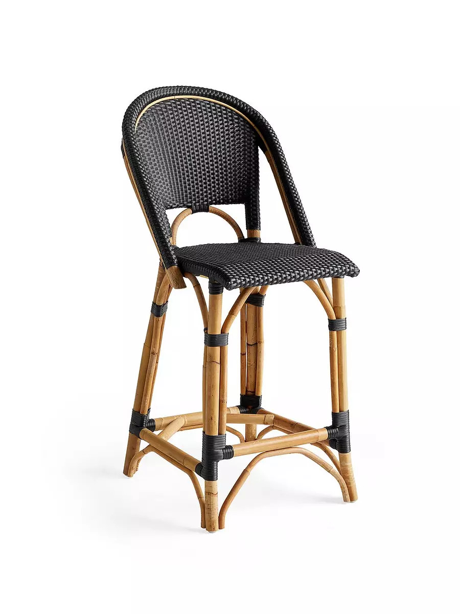 Riviera Rattan Bar & Counter Stools | Serena and Lily