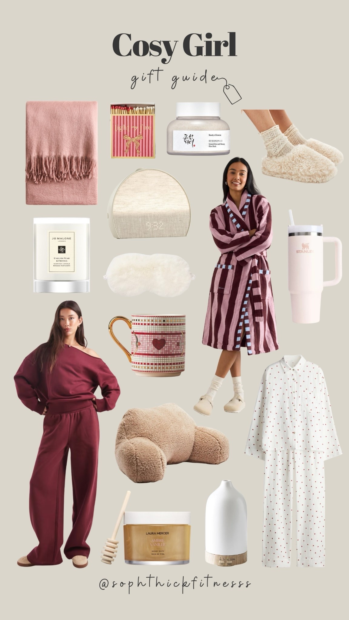 Cosy girl gift guide 💌🧸

Pyjamas, tracksuit, dressing gown, robe, alarm clock, mug, candle, Stanley, blanket

#LTKgiftguide #LTKwinter #LTKbeauty