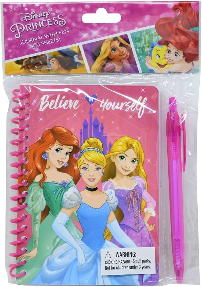 Princess Spiral Notebook with Pen in Poly Bag with | Amazon (US)