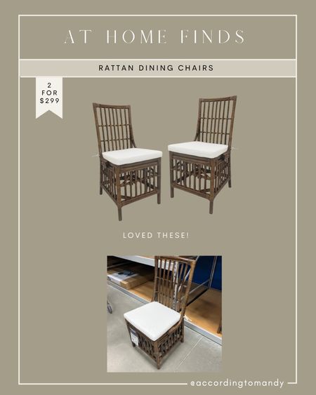 Rattan dining chairs // 2 for $300

AT HOME FINDS 

#LTKhome #LTKFind