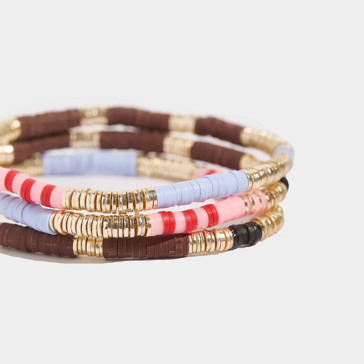 Candy and Cocoa Vinyl Bracelet 4mm | Allie + Bess