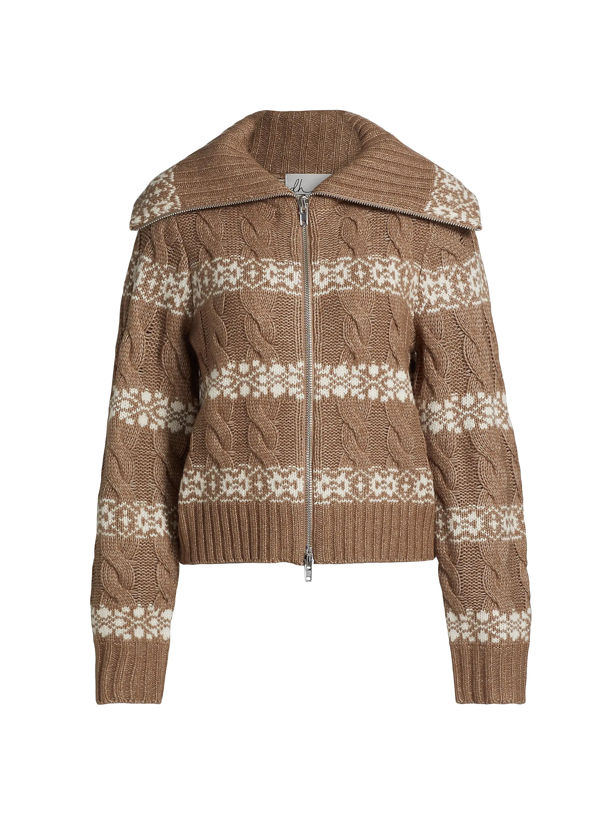 dh New York Brighton Zip Cardigan | Saks Fifth Avenue | Saks Fifth Avenue