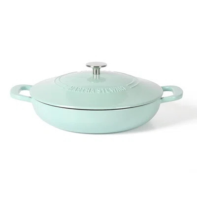 Martha Stewart 3.5 QT Enamel Cast Iron Dutch Oven Braiser - Martha Blue | Wayfair North America