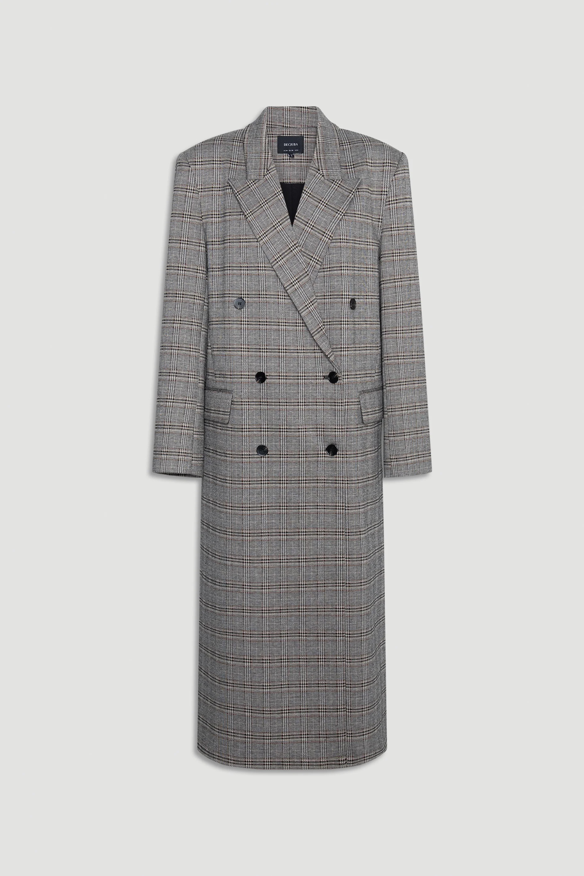 Ella Blazer Coat - Check | DECJUBA
