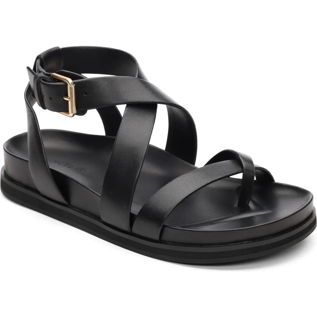 Sanctuary Talia Ankle Strap Sandal in Black at Nordstrom, Size 7.5 | Nordstrom