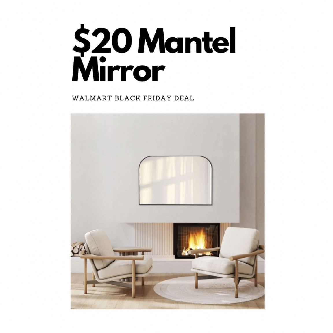 This mantel/wall mirror is just $20 for Walmart’s Black Friday 🙌

#LTKHome #LTKSaleAlert #LTKCyberWeek