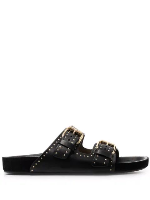 Isabel Marant Lennyo stud-embellished Buckled Sandals - Farfetch | Farfetch Global