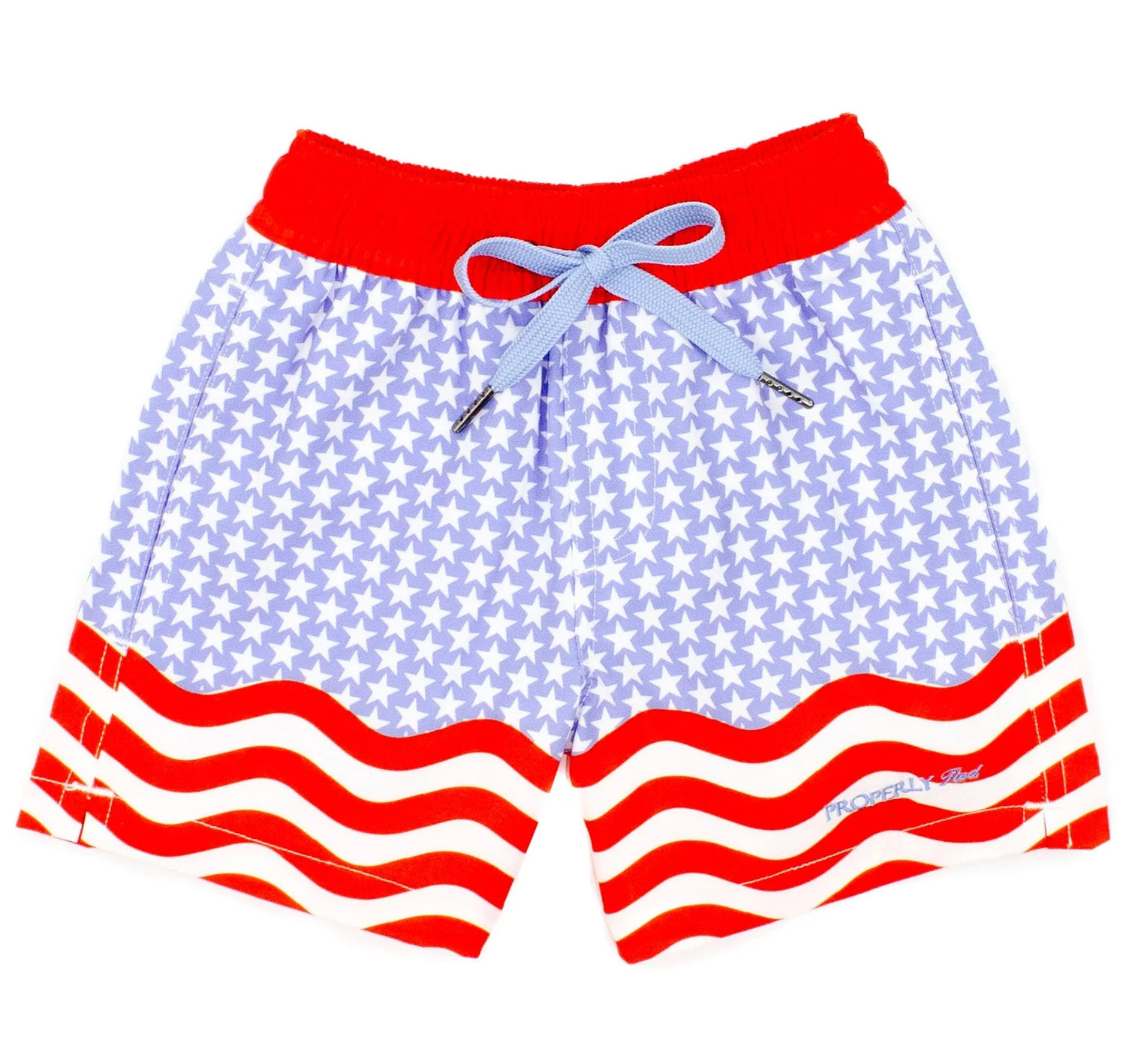 Properly Tied Riviera Swim Trunk - Freedom | JoJo Mommy