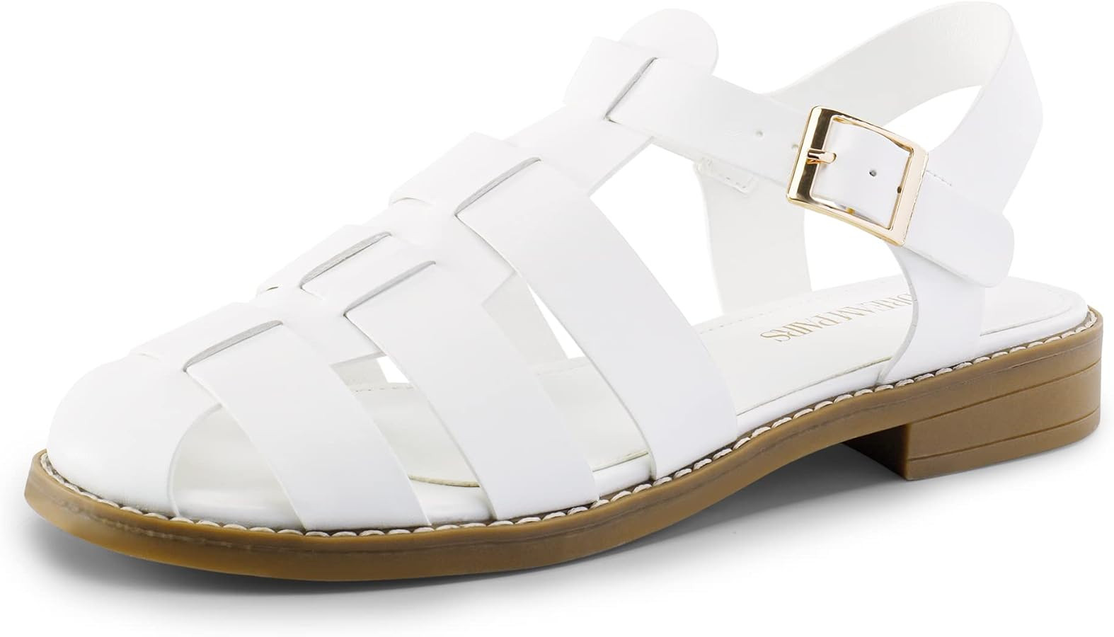 DREAM PAIRS Womens Fisherman Gladiator Braided Flat Sandal Cute Woven Strappy Closed Toe Shoes fo... | Amazon (US)