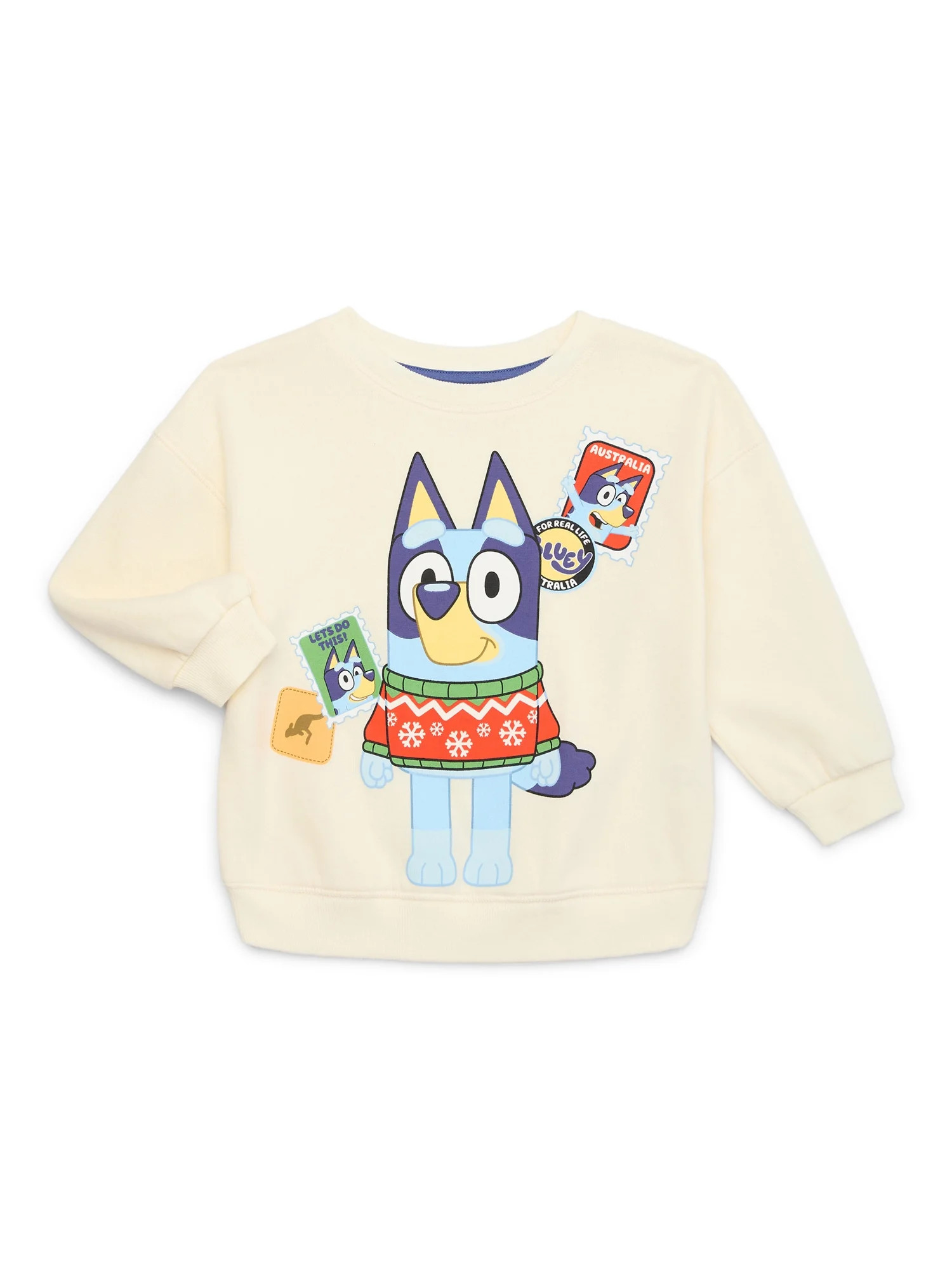 Bluey Toddler Boys Holiday Crewneck Sweatshirt, Sizes 12M-5T | Walmart (US)