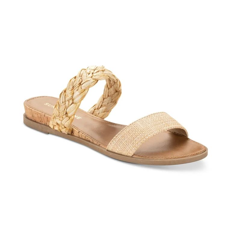 Sun Stone Easten Slide Sandals Raffia Woven 8.5M | Walmart (US)