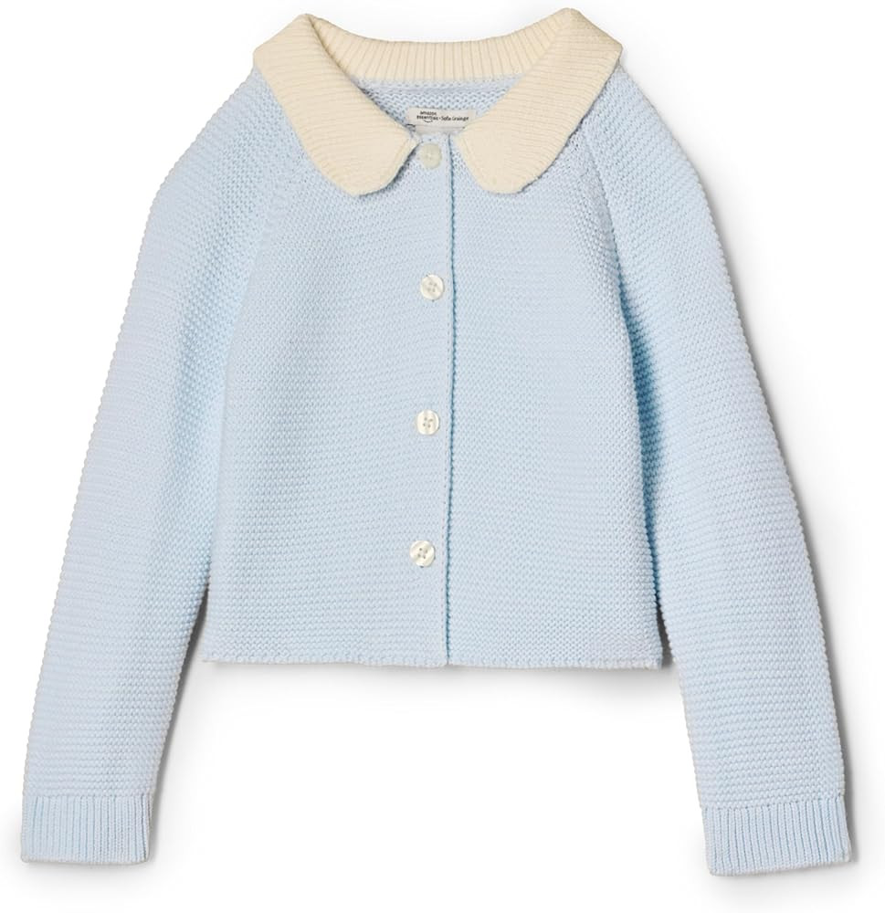Amazon Essentials x Sofia Grainge Unisex Toddlers and Babies' Peter Pan Collar Sweater Jacket | Amazon (US)