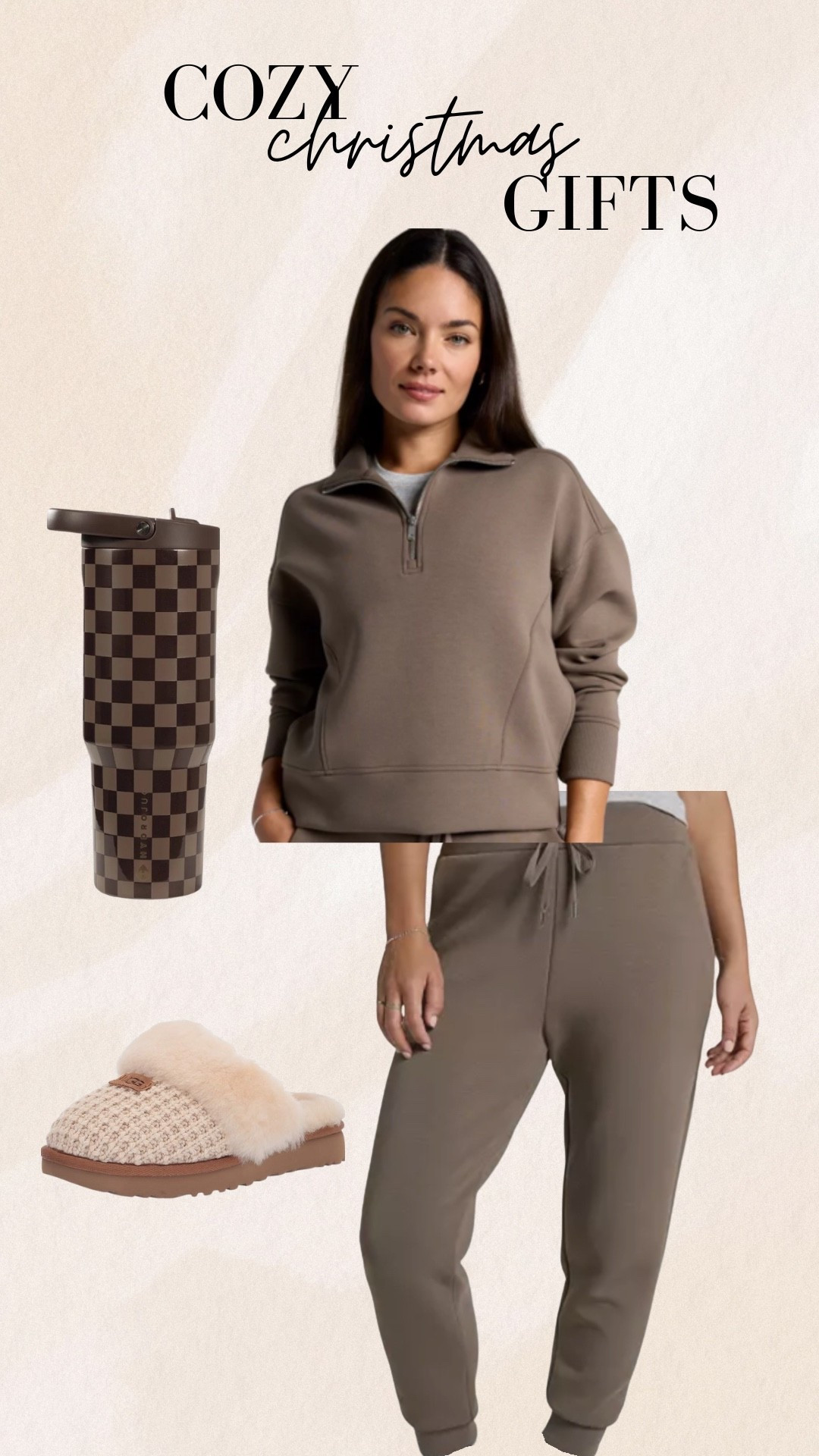 If you’re all about comfy, neutral, everyday essentials — this roundup is perfect for you! I gathered my favorite cozy must-haves that make amazing Christmas gifts (or a treat-yourself moment). Think soft lounge sets, warm slippers, and the cutest checkered tumbler to take on the go. 🤎✨

🎁 What’s Featured:
✨ Ultra-soft half-zip sweatshirt — perfect for lounging, errands, or travel
✨ Matching joggers for the full cozy look
✨ Waffle-knit plush slippers (SO soft and warm!)
✨ Checkered tumbler — aesthetic + functional

These neutrals are timeless, giftable, and guaranteed to get worn nonstop.

#LTKHoliday #LTKootd #LTKGiftGuide