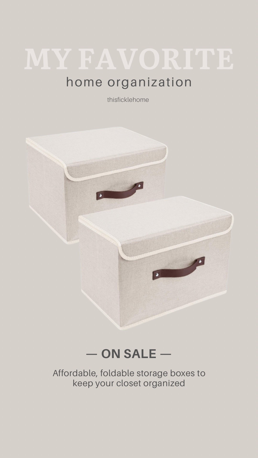 Foldable storage bins to keep your closet organized — super affordable & on sale!

#amazonfinds #homeorganization

#LTKHome #LTKSaleAlert