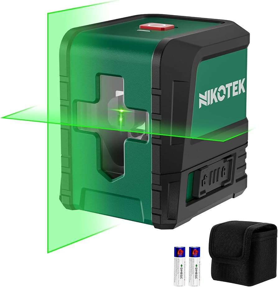Nikotek Laser Level, Self-leveling Green Line Laser With Horizontal and Vertical Lines for Constr... | Amazon (US)