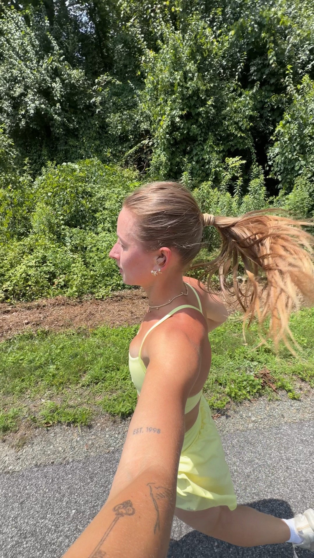 7/13/26 unning Outfit of the Day

Today’s running outfit 💛 Wearing my bright yellow Alo shorts set with the matching sports bra (XS in both), paired with my favorite Aritzia socks, Saucony Tempus running shoes, Garmin, and Beats headphones. A lightweight, comfortable setup that’s become one of my favorites for morning runs and building consistency one mile at a time. Everything is linked here ✨

#LTKootd #LTKfitnessgoals #LTKfoodie