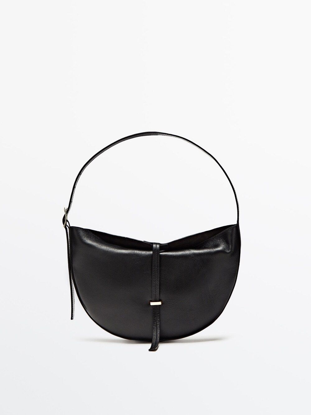 Nappa leather mini shoulder bag | Massimo Dutti (US)