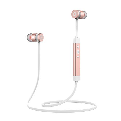 Bluetooth Headphones,LEYOUDY Wireless V4.1 Metal Noise Cancelling In-Ear Stereo Earphones Sweatproof | Amazon (US)