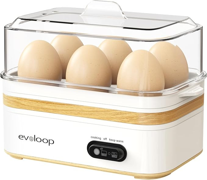 Rapid Egg Cooker Electric 6 Eggs Capacity, Soft, Medium, Hard Boiled, Poacher, Omelet Maker Egg P... | Amazon (US)