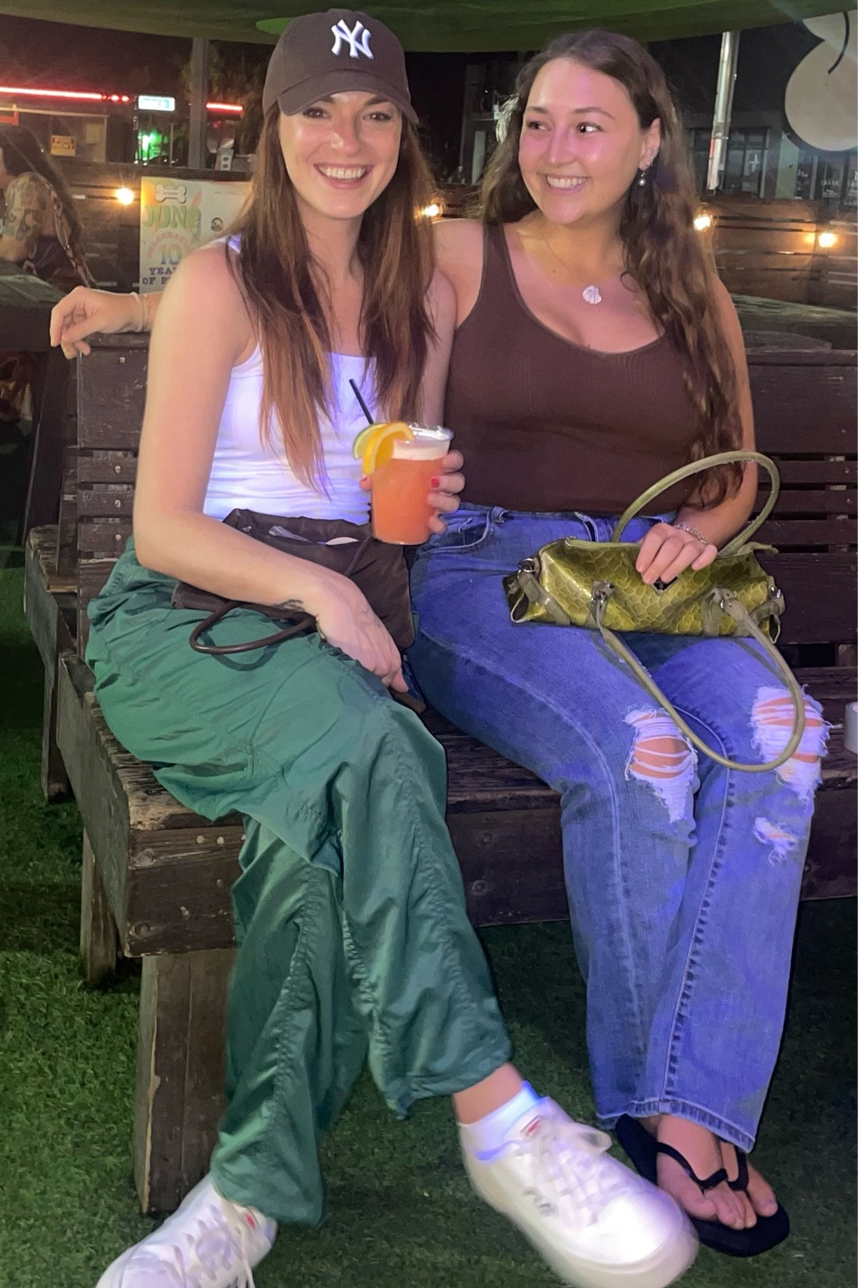 Dog bar casual outfit! Track pants and a tank top with slip on sneakers and a baseball hat! 

#LTKStyleTip #LTKFindsUnder100 #LTKFindsUnder50