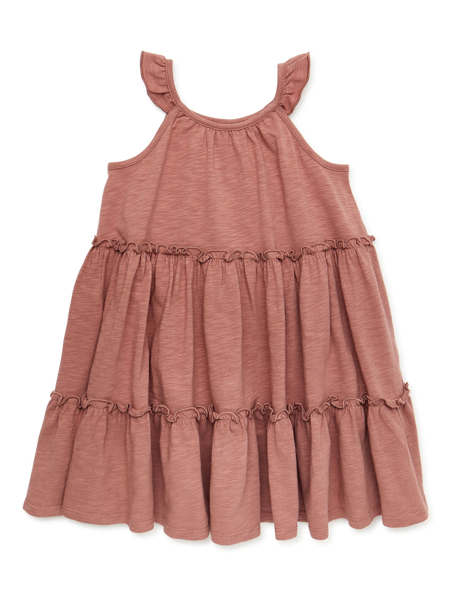 easy-peasy Toddler Girl Sleeveless Tiered Ruffle Dress, Sizes 12M-5T | Walmart (US)