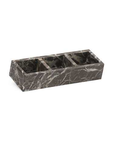 Marble Three Section Vanity Tray | TJ Maxx