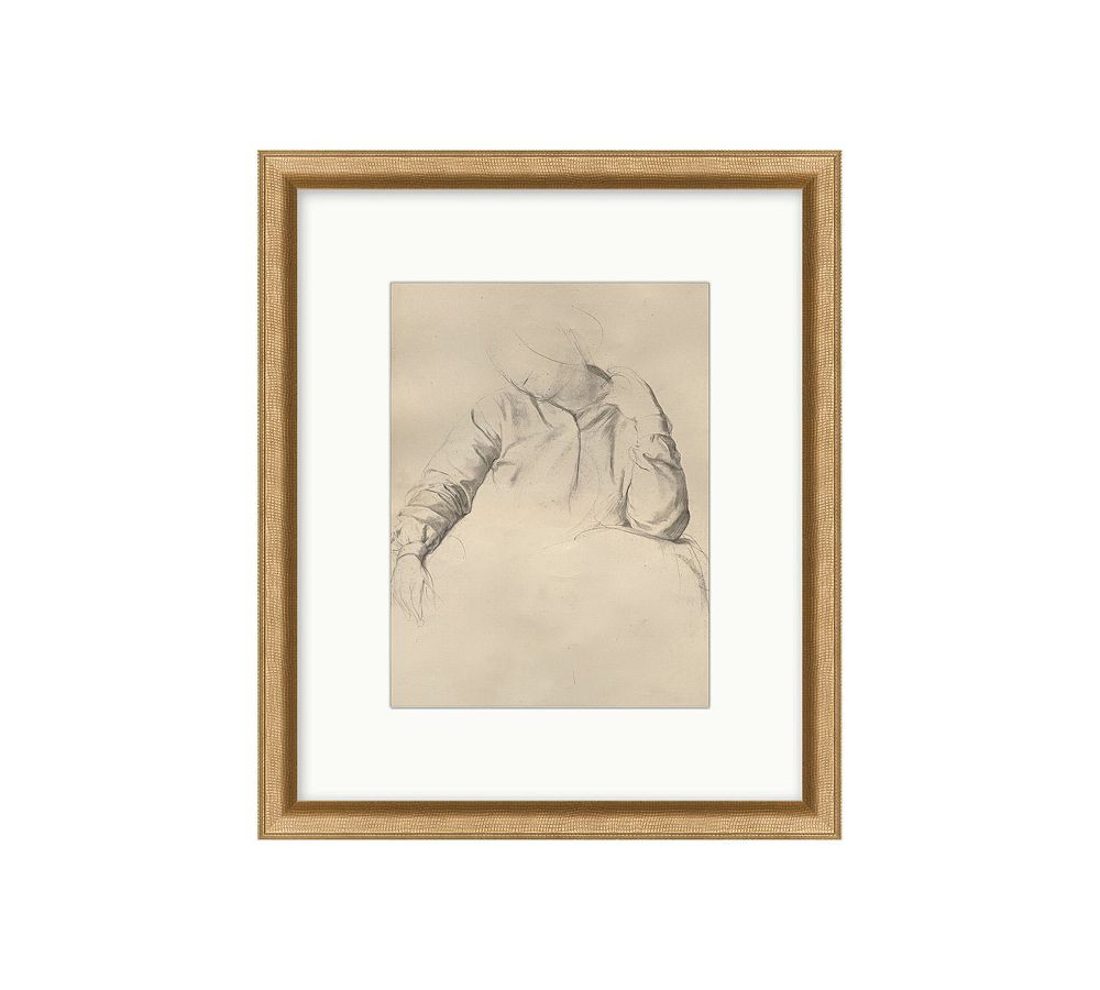 Vintage Figure Sketch Print Wall Art | Pottery Barn (US)