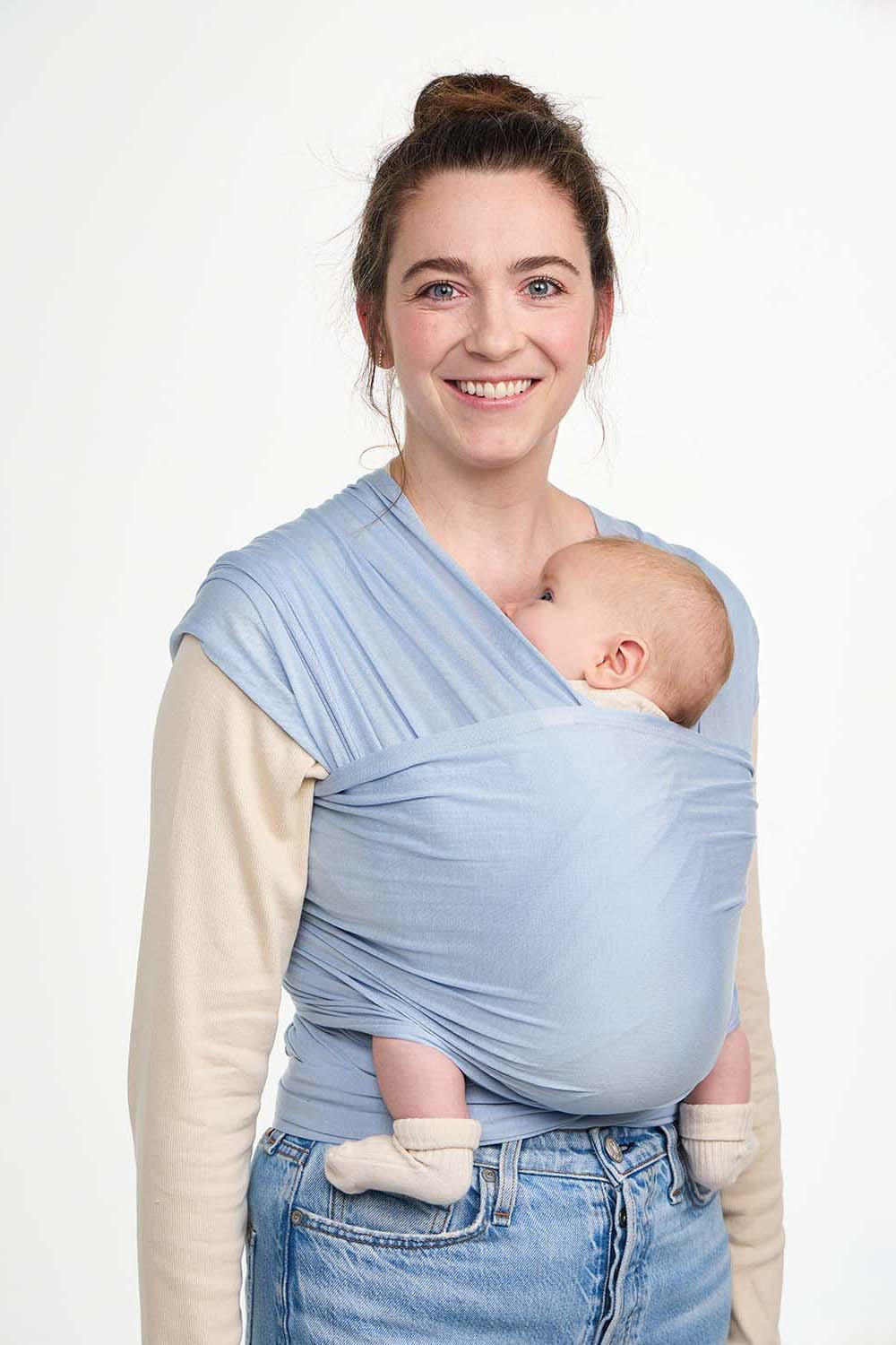 Baby Blue Stretchy Baby Wrap | Baby Tula