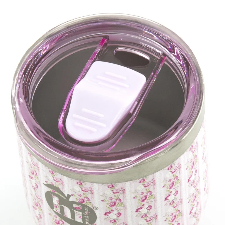Hi Peach Layne, Mother's Day Gift Set, Pink Stripe Floral Wine Tumbler with Nail File - Walmart.c... | Walmart (US)