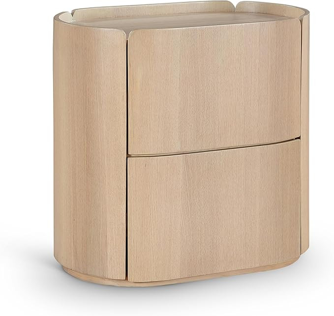 Meridian Furniture 703Natural-NS Everett Collection Modern | Contemporary Night Stand with Rich N... | Amazon (US)