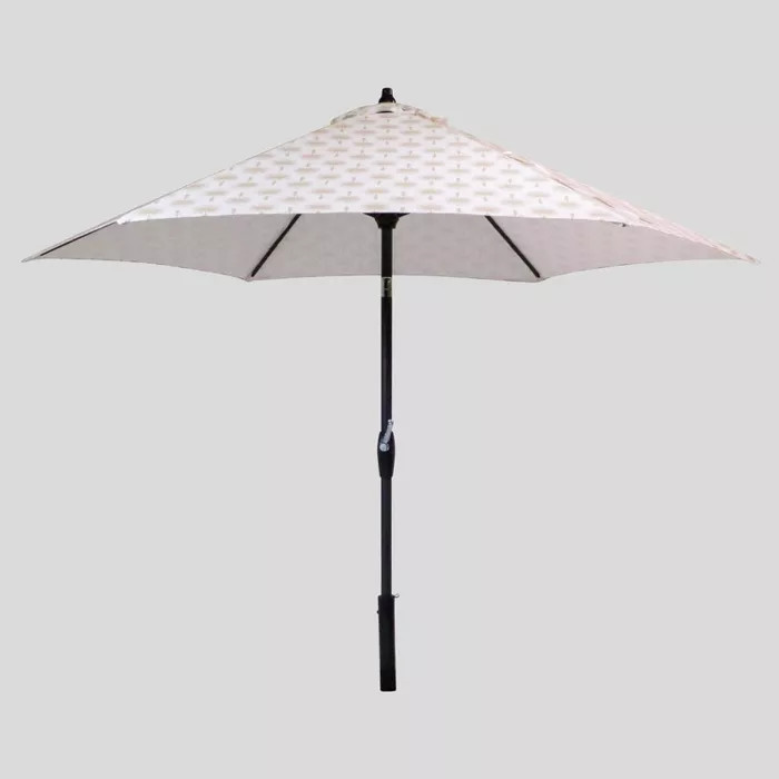 9' Round Palm Print Patio Umbrella - Black Pole - Threshold™ | Target