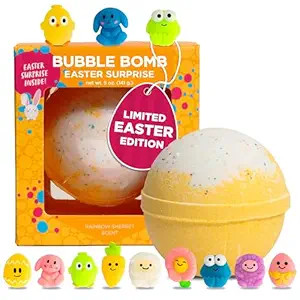 Easter Bath Bombs for Kids with Surprise Squishy Toys Inside (1 Pack) - Easter Basket Essentials ... | Amazon (US)