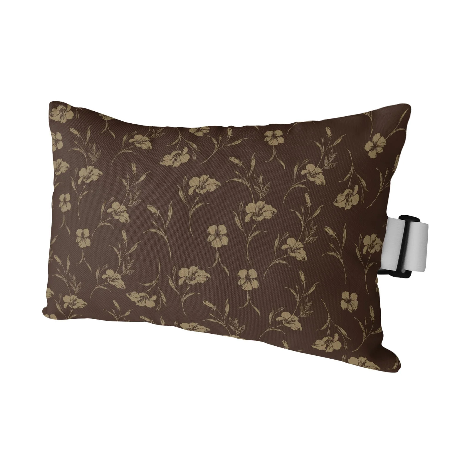 Brown Floral Outdoor Pillows for Chaise Lounge Chair Waterproof Lumbar Pillows with Insert&Adjust... | Walmart (US)