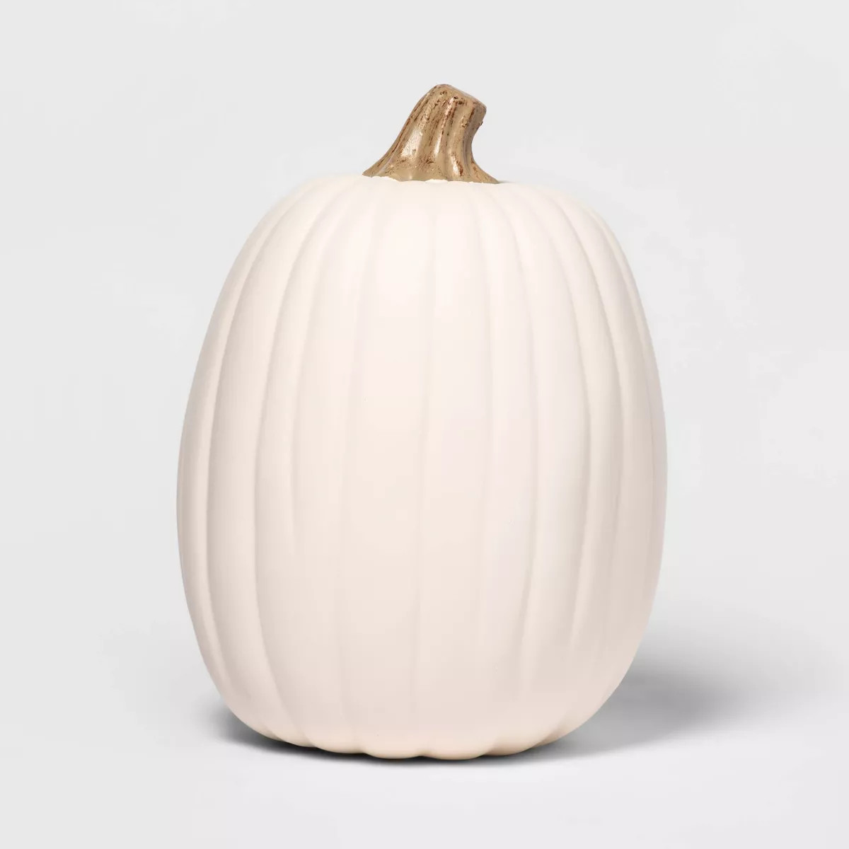 13" Carvable Faux Halloween Pumpkin Cream - Hyde and EEK! Boutique™: Large, Indoor/Outdoor Deco... | Target