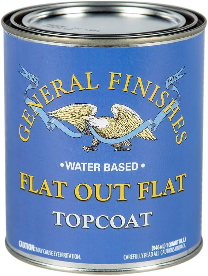 General Finishes Flat Out Flat Topcoat, Quart - - Amazon.com | Amazon (US)