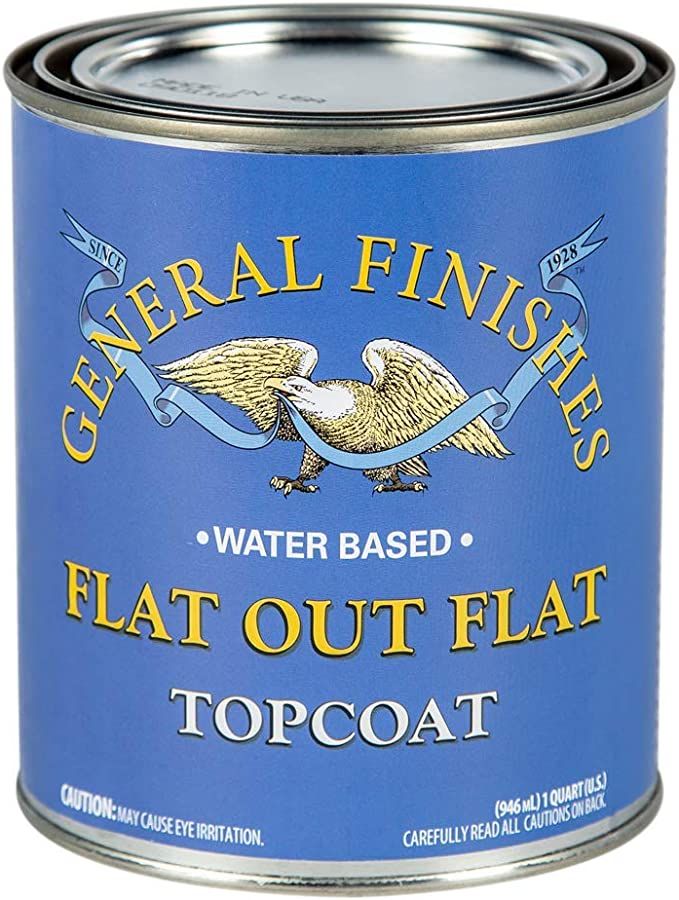 General Finishes Flat Out Flat Topcoat, Quart - - Amazon.com | Amazon (US)