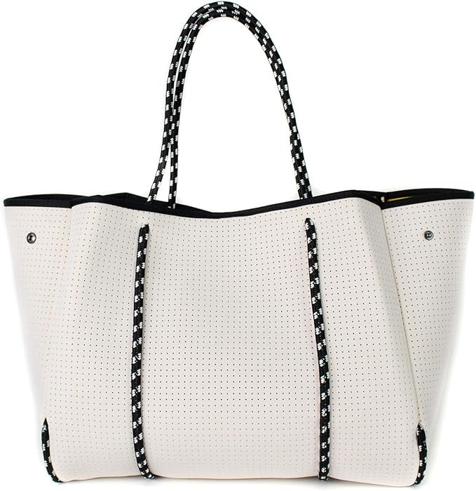 Large Neoprene Tote Bag - Lightweight and Water-Resistant Neoprene Bag | Amazon (US)