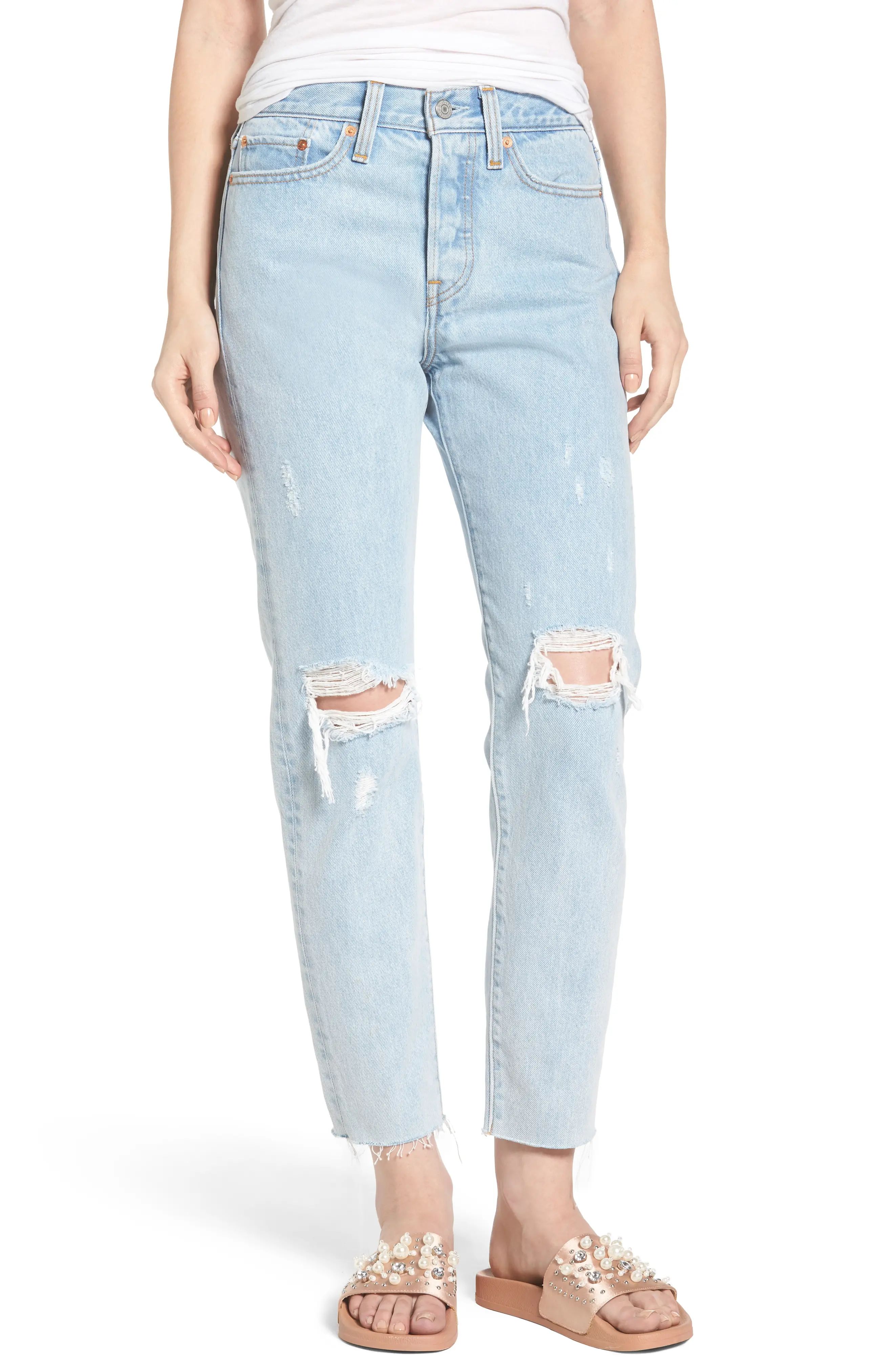 Wedgie High Waist Crop Jeans | Nordstrom