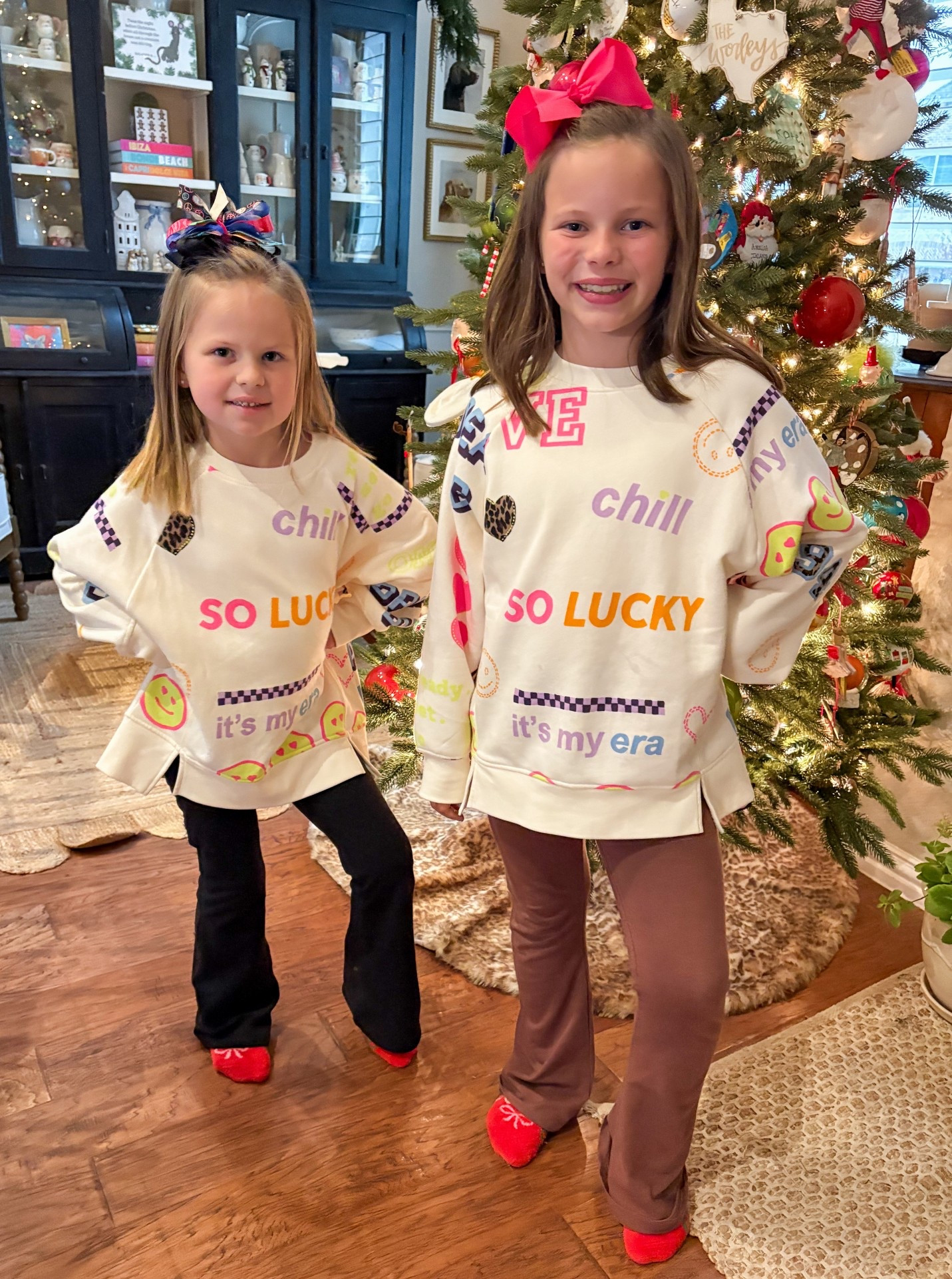 Love these sweatshirts! True to size

8 yo is wearing a L 10/12
5 yo is wearing a S 6/7

#LTKKids #LTKSaleAlert #LTKCyberWeek