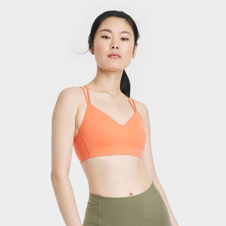 Women's Light Support Dual Strap Molded Sports Bra - All in Motion™ | Target