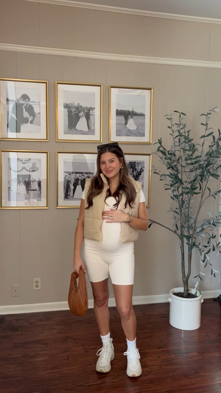 Friday styling the bump with Amazon Finds! This is the most comfortable body suit I’ve bought off Amazon thus far. Will be ordering in different colors! I am wearing a size small. 

Maternity, Pregnancy, Bump friendly, Fall Fashion, Fall Outfit, Unitard, Amazon Finds, Athleisure, Puffer Vest, Veja Sneakers, 24 weeks 

#LTKstyletip #LTKbump #LTKfindsunder50