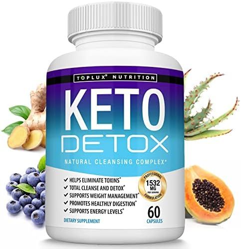 Keto Detox Pills Advanced Cleansing Extract – 1532 Mg Natural Acai Colon Cleanser Formula Using Keto | Amazon (US)