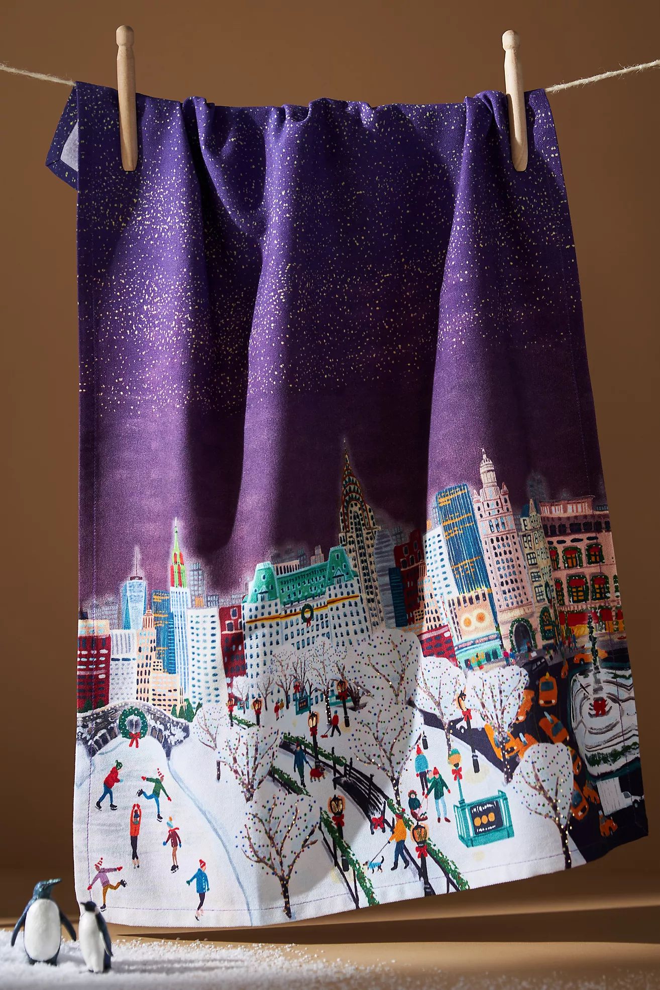Holiday In The City Dish Towel | Anthropologie (US)