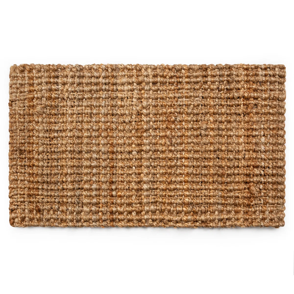 17.5x30 Jute Door Mat with Heavy-Duty Backing - Ideal for Outdoor or Indoor Uses - Non-Slip Welco... | Wayfair North America